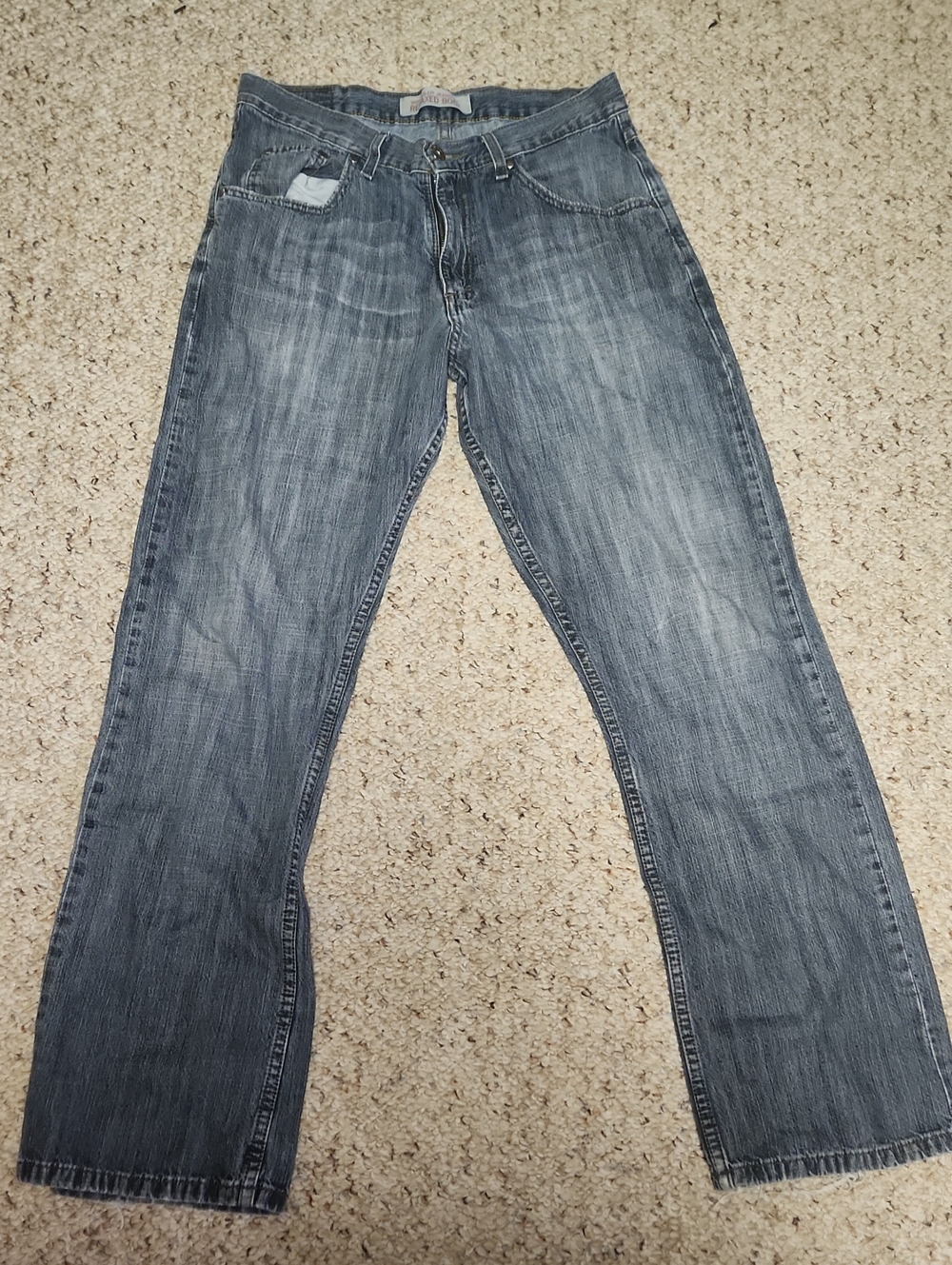 Wrangler Men's Faded Blue Bootcut Jeans